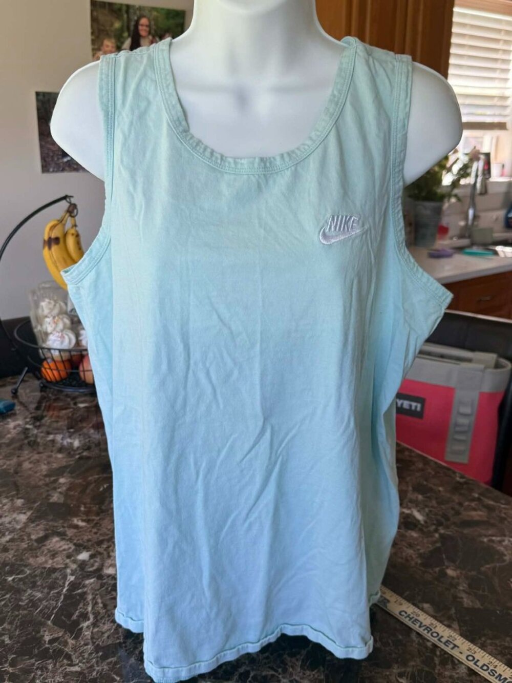 Nike Mint Tank Top Minimalist Clean Girl Athleisure Y2K Casual M 3254